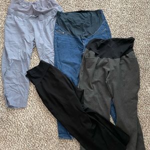 Maternity pants and jeans bundle